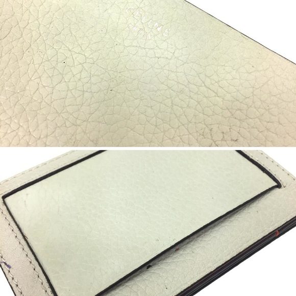 CELINE Card Case Leather Light Gray Wallet aq9975 10013896 - Picture 3 of 3